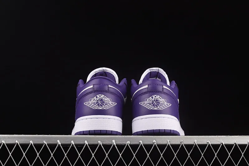 All categories Air Jordan Jordan series basketball shoes Air Jordan 1 Low Air Jordan AJ1 Low AJ1 Joe 1 white and purple low-top cultural leisure sports basketball shoes DC0774-500